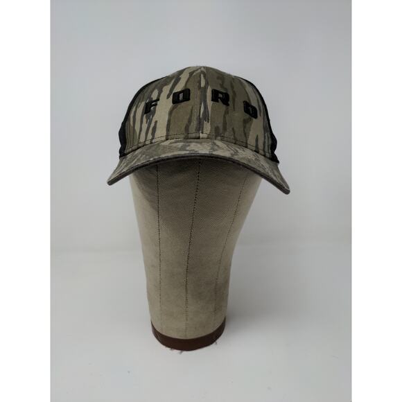 Official Ford Black & Camo Hat Mesh Back Size XL Embroidered Spell Out - Picture 2 of 10